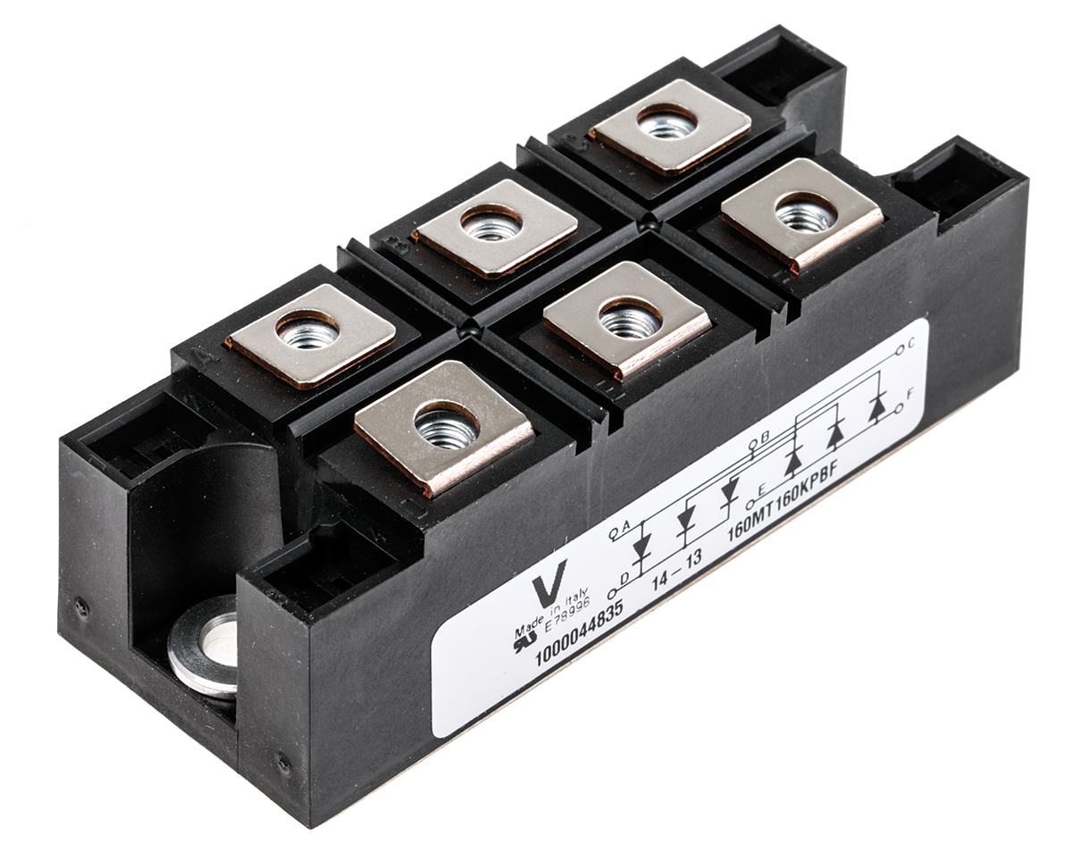 Vishay Bridge Rectifier Module, 200A, 1600V, 3-phase, 6-Pin