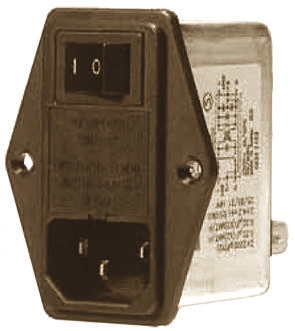 Roxburgh EMC 6A, 250 V ac/dc Screw Mount IEC Inlet Filter RIS0622H2, Faston