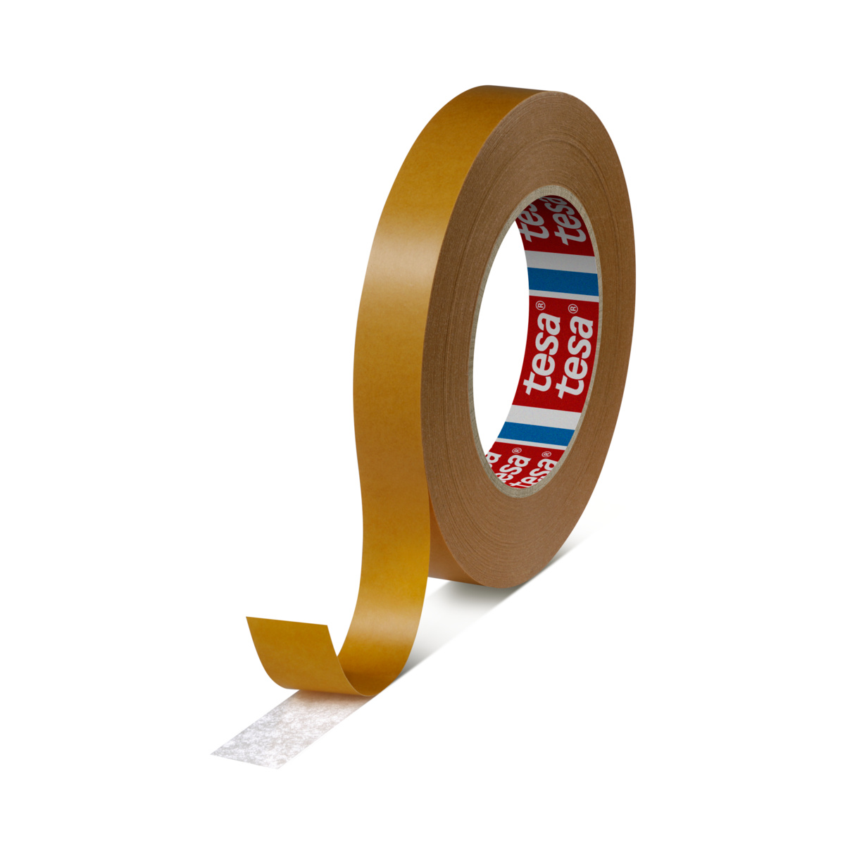 Tesa 51570-00006-00 Brown Double Sided Tape, 0.11mm Thick, 13 N/cm, Non-Woven Backing, 19mm x 50m