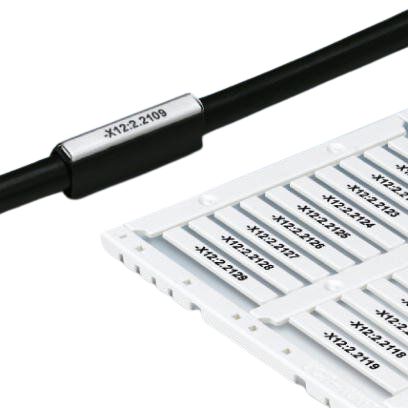 Phoenix Contact UCT-WMT Insert Cable Markers, White, 0.6 → 50mm Cable, 0801446