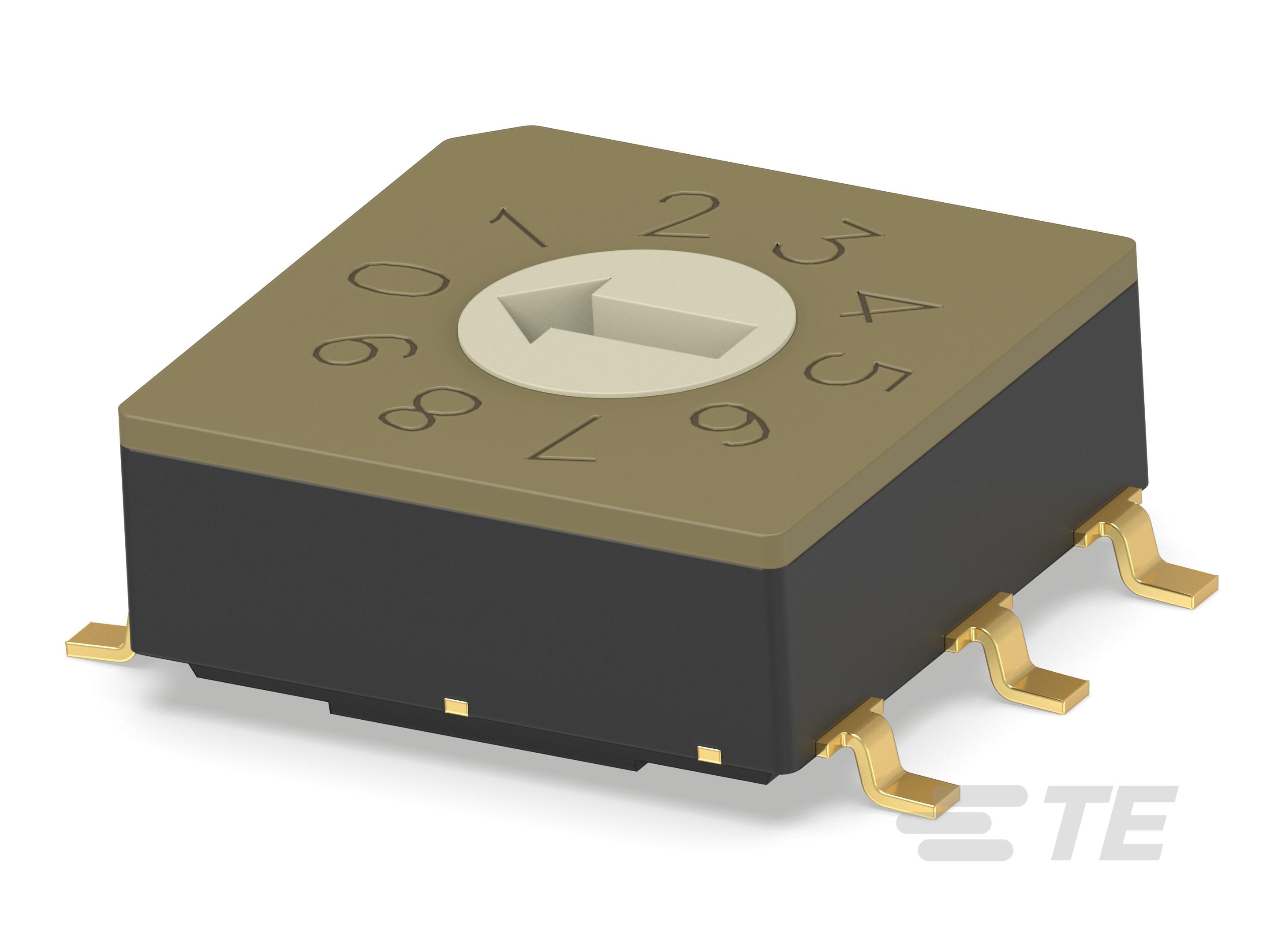 TE Connectivity 10 Way Surface Mount Rotary Switch 10P, Screwdriver Actuator