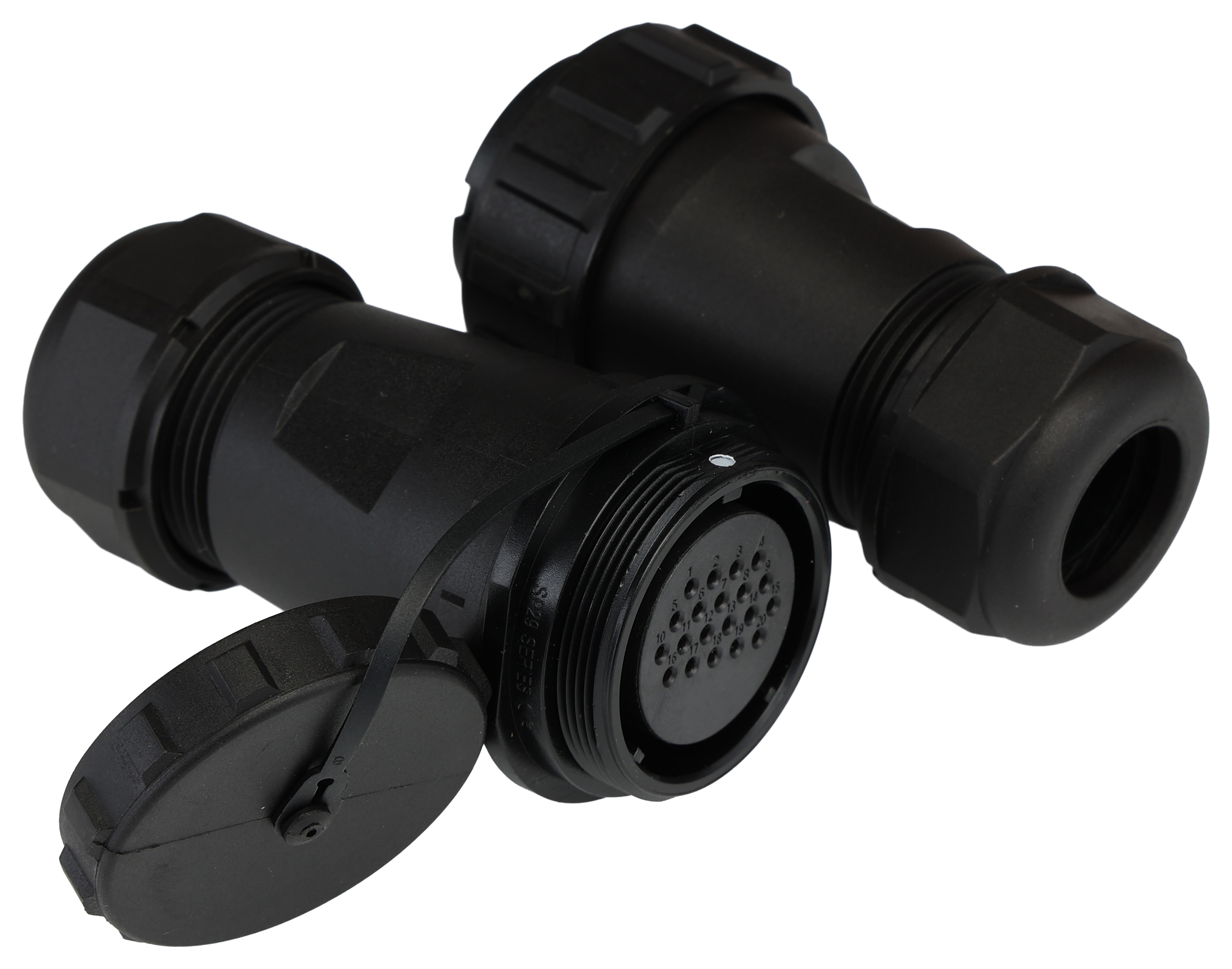 RS PRO Circular Connector, 20 Contacts, In-Line Cable Mount, SP29 Connector, Plug, Socket, Male/Female, IP68, SP29