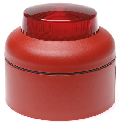 Cranford Controls VXB Series Red Flashing Beacon, 20 → 35 V dc, Surface Mount, LED Bulb