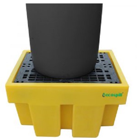 Ecospill Ltd Polyethylene Drum Pallet for Chemical, 225L Capacity