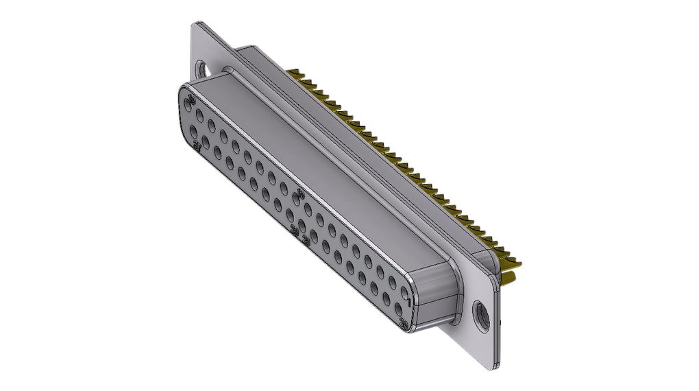 Deltron Connectors DTZ 37 Way D-sub Connector Plug, with Screw Locks