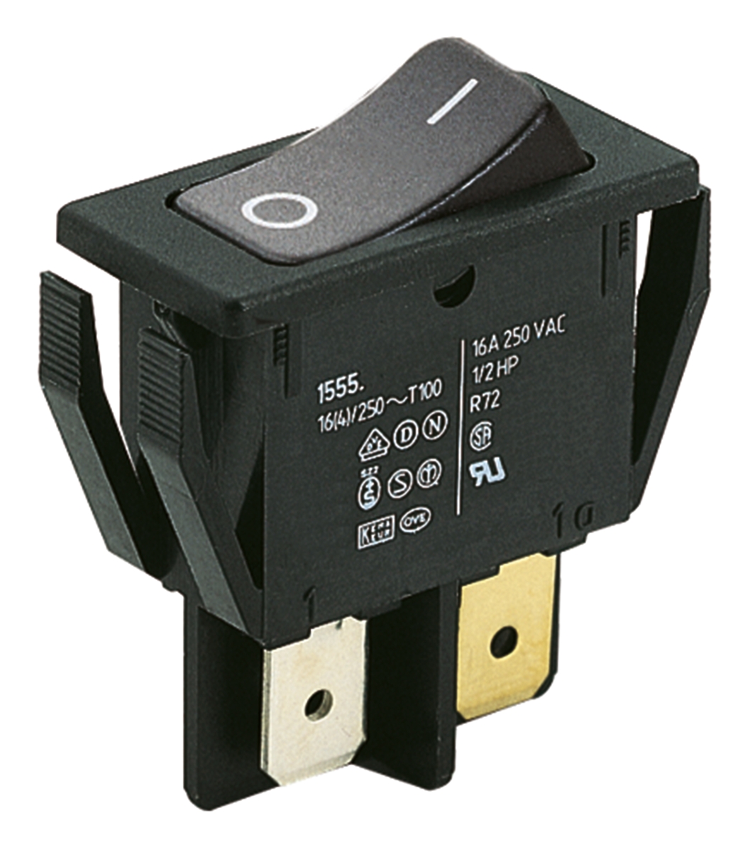 Marquardt DPST, On-Off Rocker Switch Panel Mount