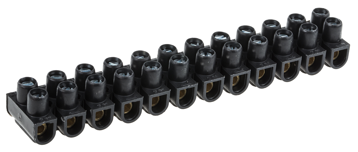 Legrand Terminal Strip, 24A, 2.5 mm² Wire, Screw Termination