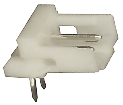 TE Connectivity AMP CT Series Right Angle Through Hole PCB Header, 2 Contact(s), 2 mm Pitch, 1 Row, Shrouded