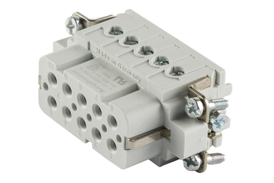 Amphenol Industrial Heavy Duty Power Connector Insert, 16A, Female, Heavy Mate C146 Series, 10+PE Contacts