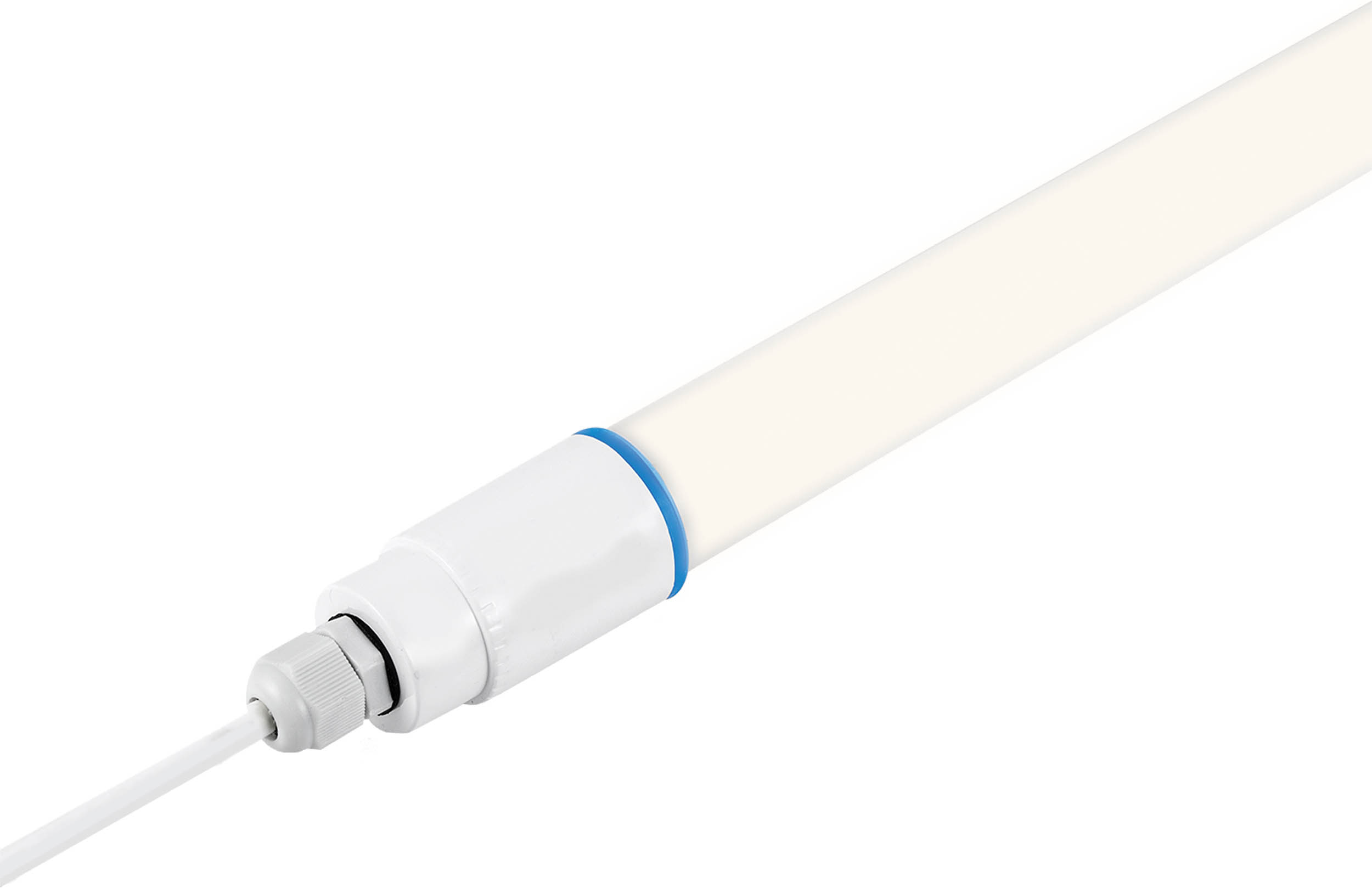 RS PRO 22 W LED Damp Proof Batten Light, 100 → 240 V Damp Proof Light, 1 Lamp, 1.47 m Long, IP66