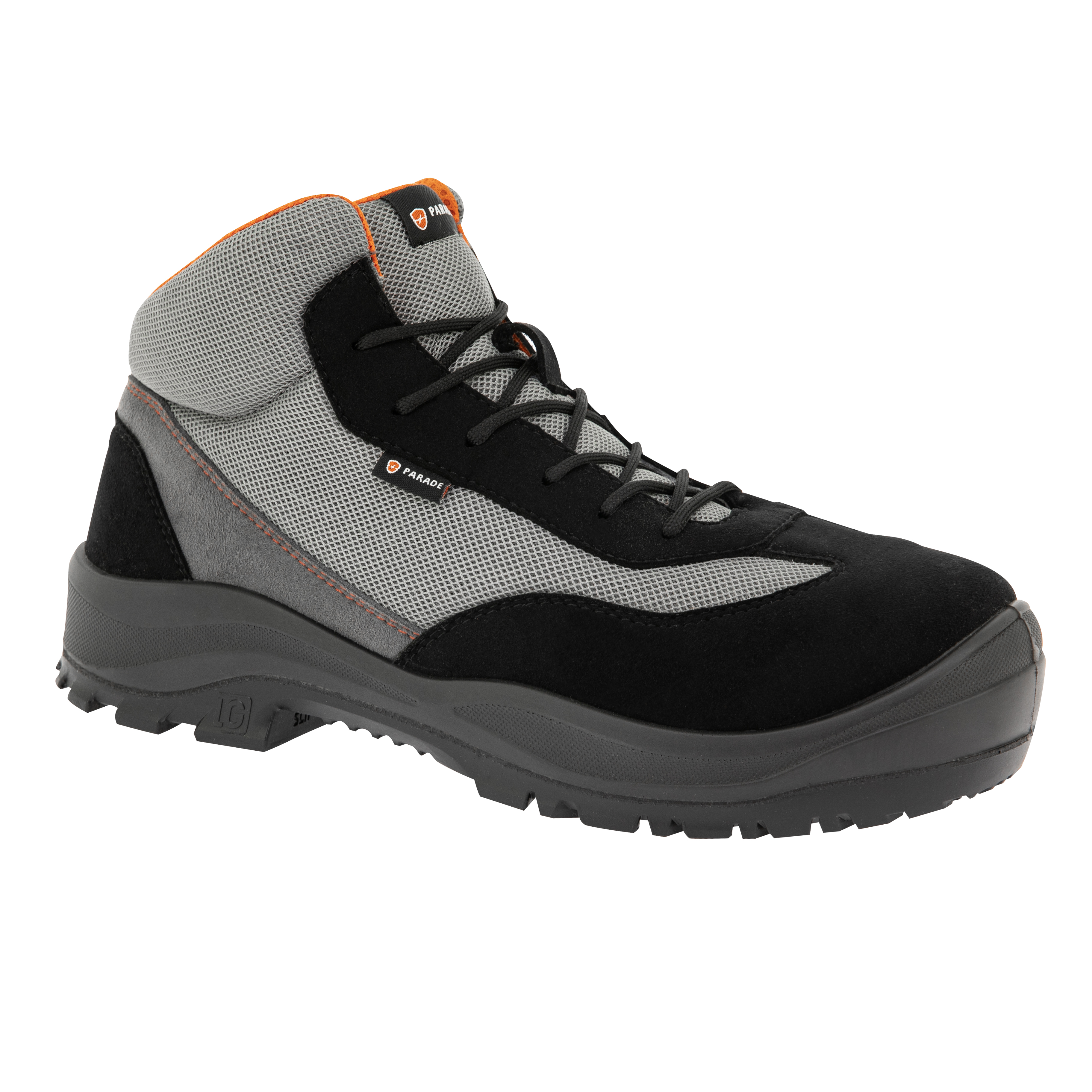 Parade PARULO Unisex Black, Grey Composite Toe Capped Safety Trainers, UK 6, EU 39