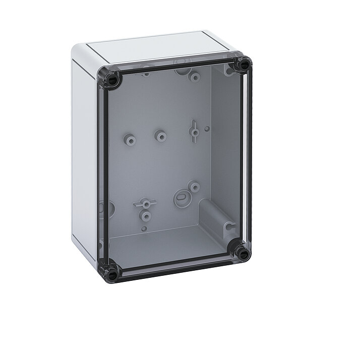 Spelsberg TK Series Grey Polystyrene Enclosure, IP66, IK07, Transparent Lid, 180 x 130 x 90mm