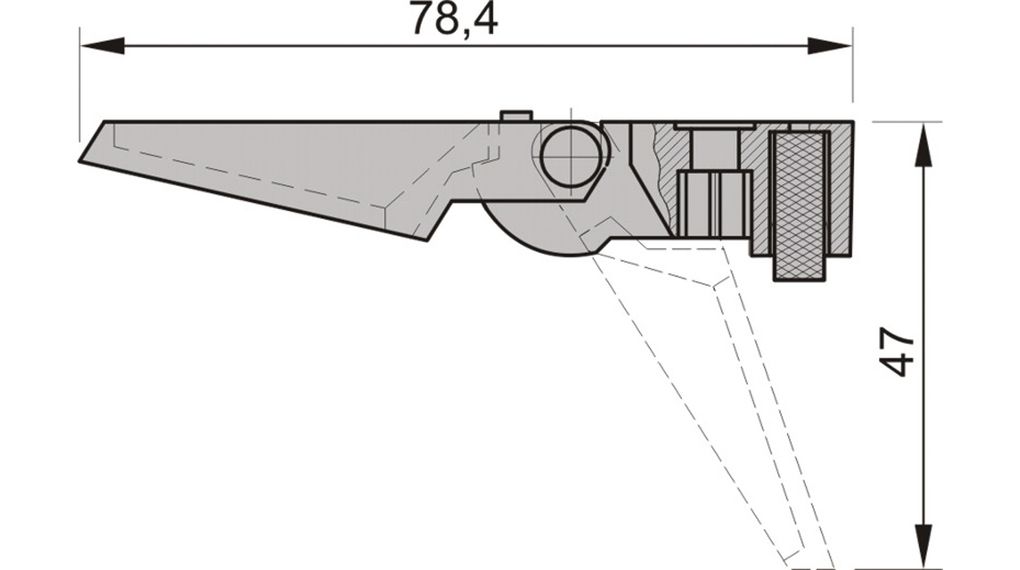 nVent SCHROFF 10603-026 Series Foot, 14 x 38.4mm