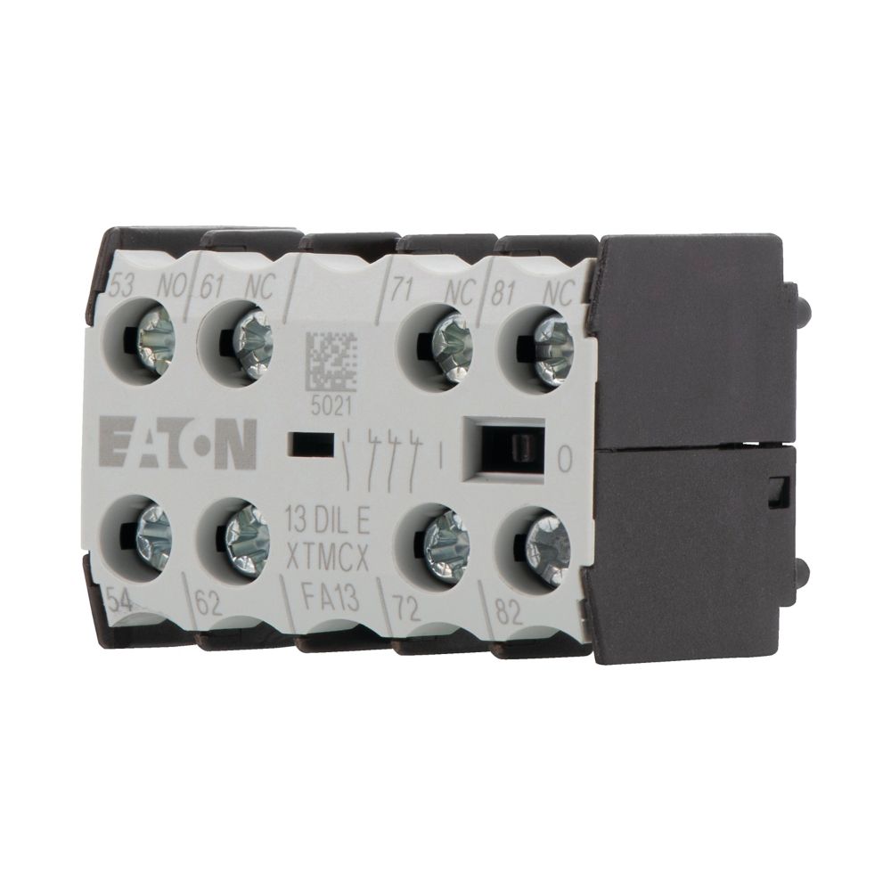 Eaton Auxiliary Contact, 4 Contact, 1 N/O, 3 NC, Front Fastening, DILE