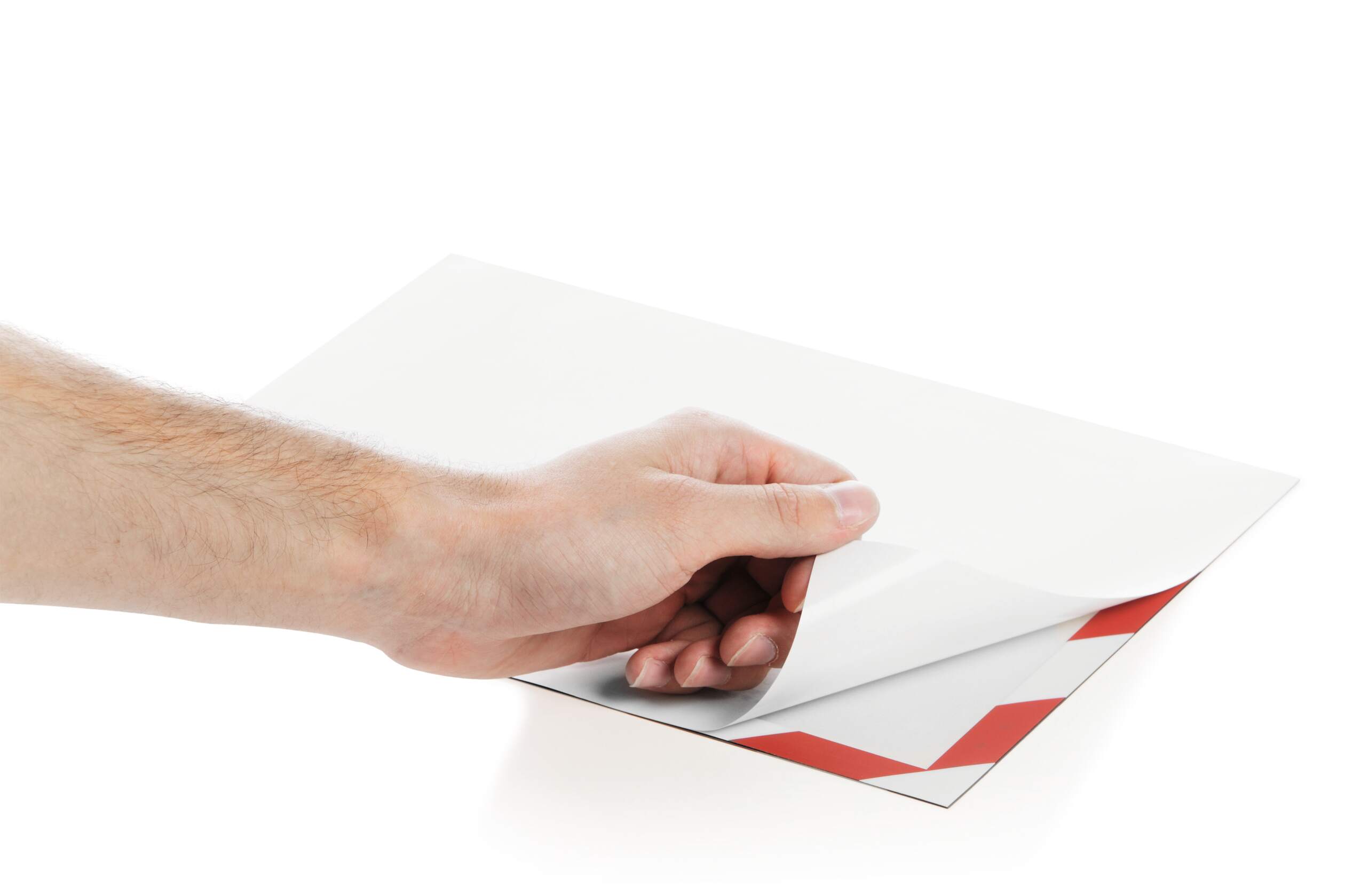 Durable DURAFRAME® SECURITY Red/White A4 Smooth and rigid Information Frame, 375mm Height, 236mm Width