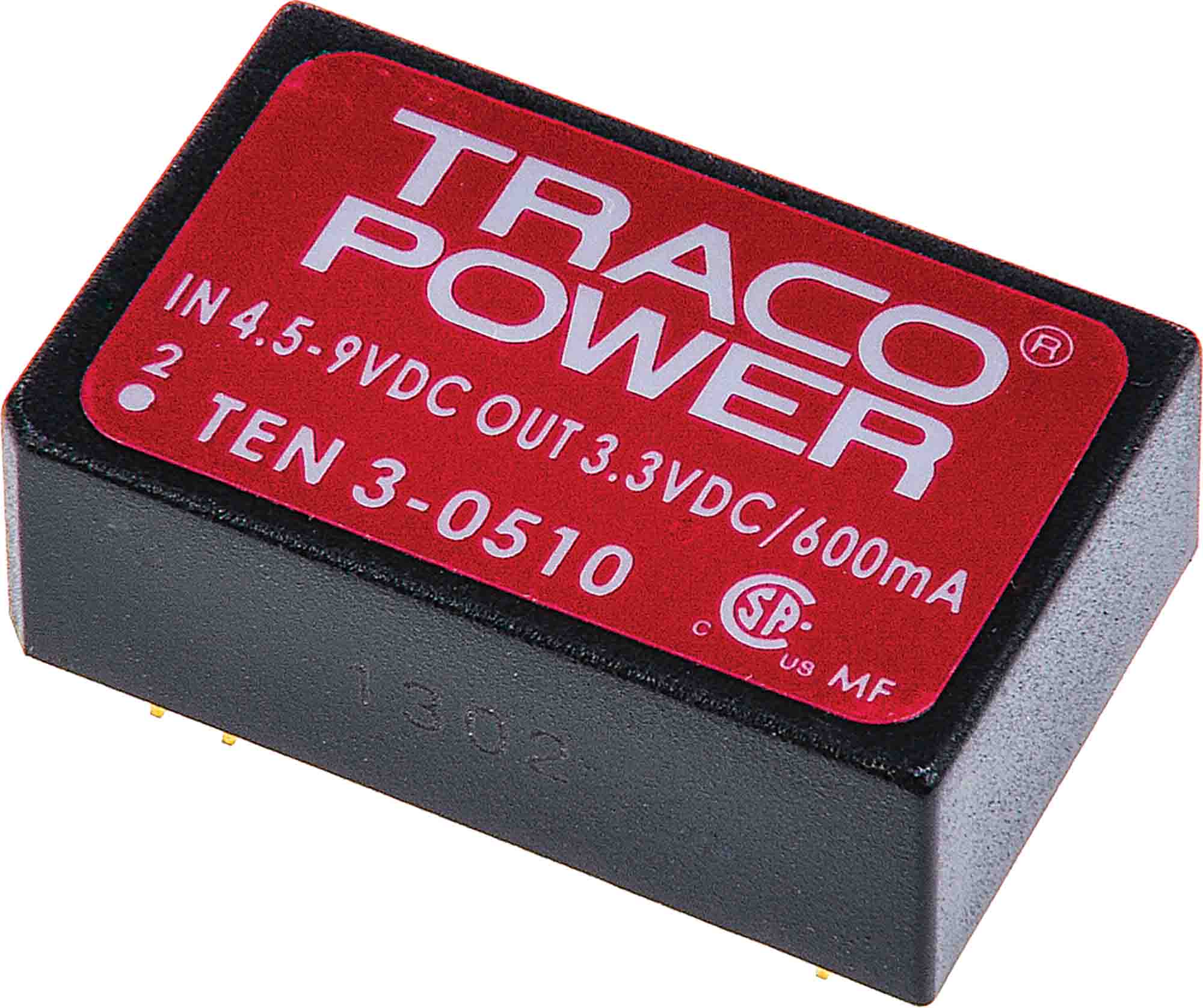 TRACOPOWER TEN 3 DC-DC Converter, 12V dc/ 250mA Output, 36 → 72 V dc Input, 3W, Through Hole, +85°C Max Temp