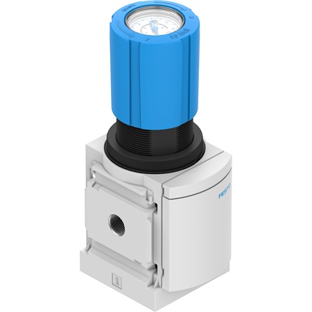 Festo G 1/4 Regulator -, 1/4in, 14bar max. input, MS4-LR-1/4-D7-VS-DM1
