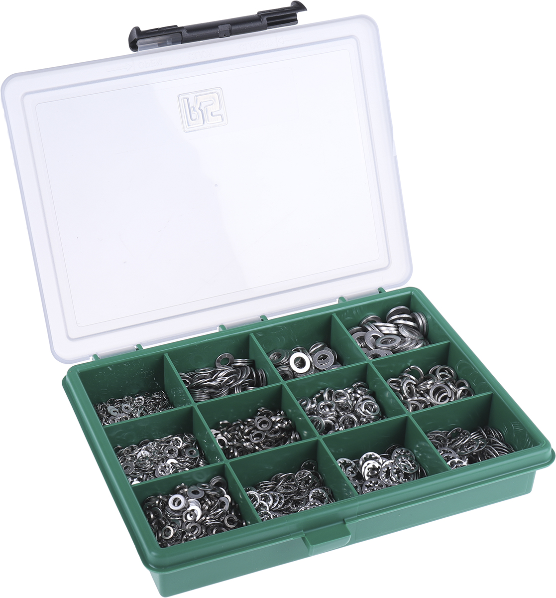 RS PRO 2700 piece Stainless Steel Internal Tooth, Plain, Spring Washer Kit A2 304