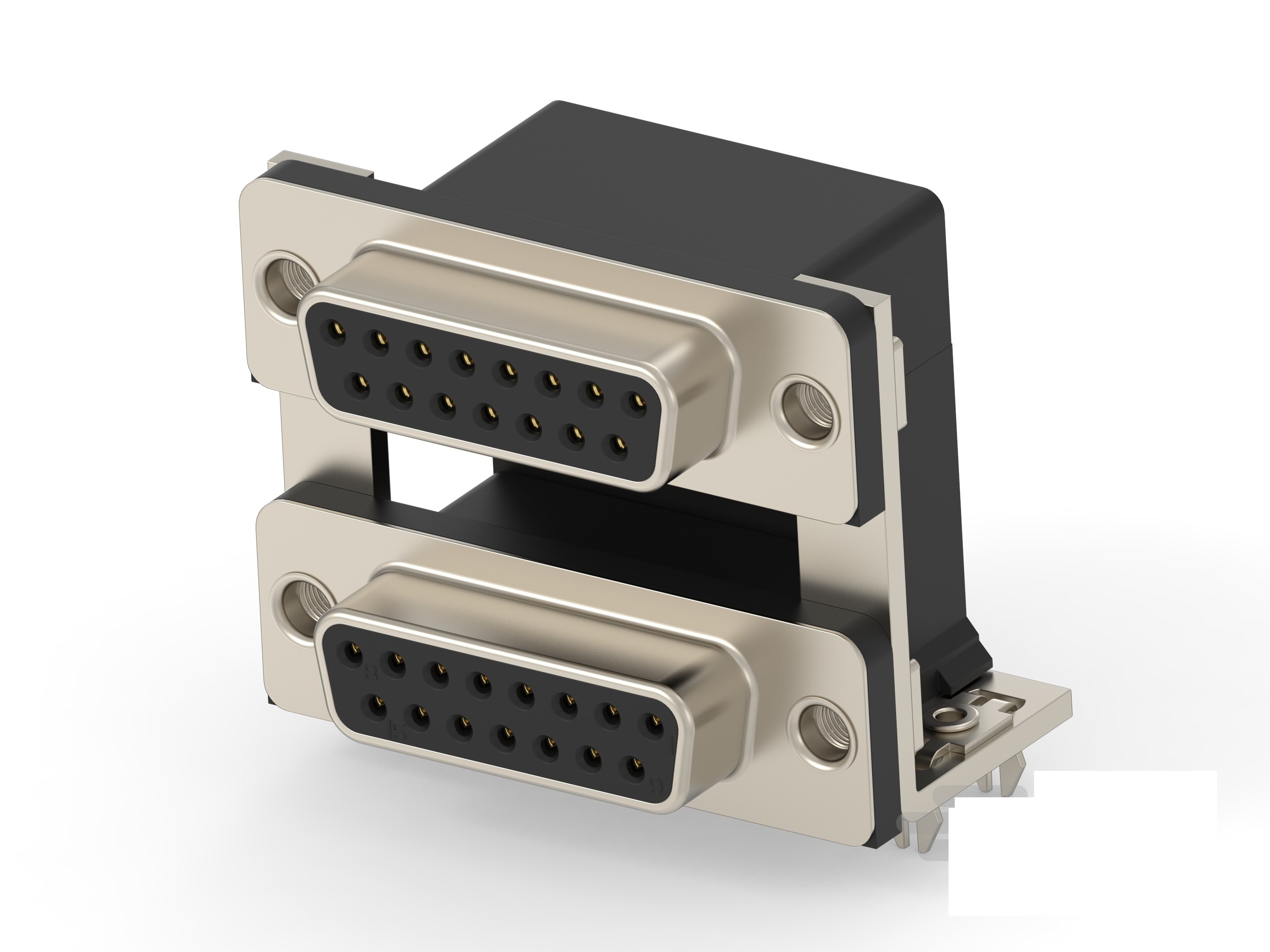 TE Connectivity 2454917 15 Way Vertical Board Mount D-sub Connector Socket, 19.05mm Pitch
