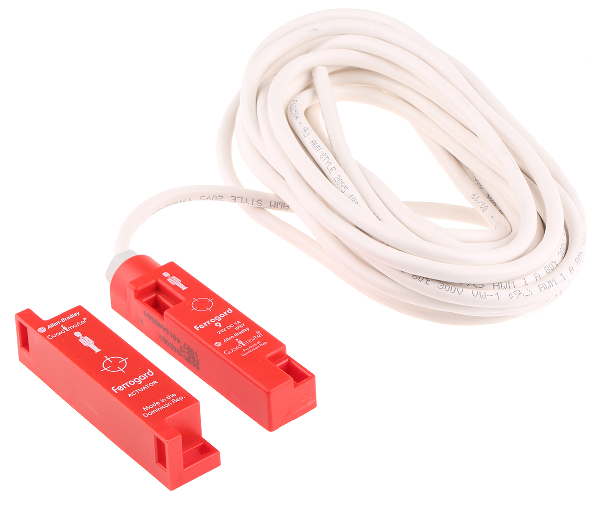 Allen Bradley Guardmaster 440N Series Magnetic Non-Contact Safety Switch, 24V dc, Plastic Housing, NC, 6m Cable