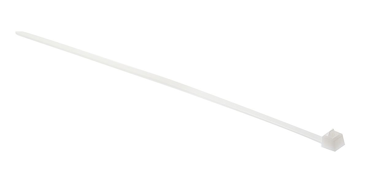HellermannTyton Cable Tie, Releasable, 250mm x 4.6 mm, Natural Polyamide 6.6 (PA66), Pk-100