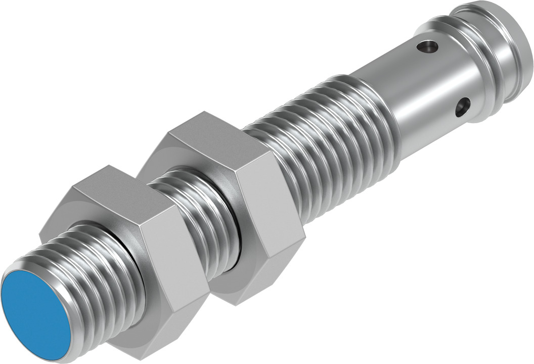 Festo Inductive Threaded Barrel Proximity Sensor, M8, 1.5 mm Detection, PNP NC, 10 → 30 V dc