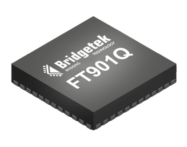 Bridgetek FT901Q-C-T, 32 bit FT32, FT901 Microcontroller, 100 MHz, 256kB FLASH, 100-Pin QFN