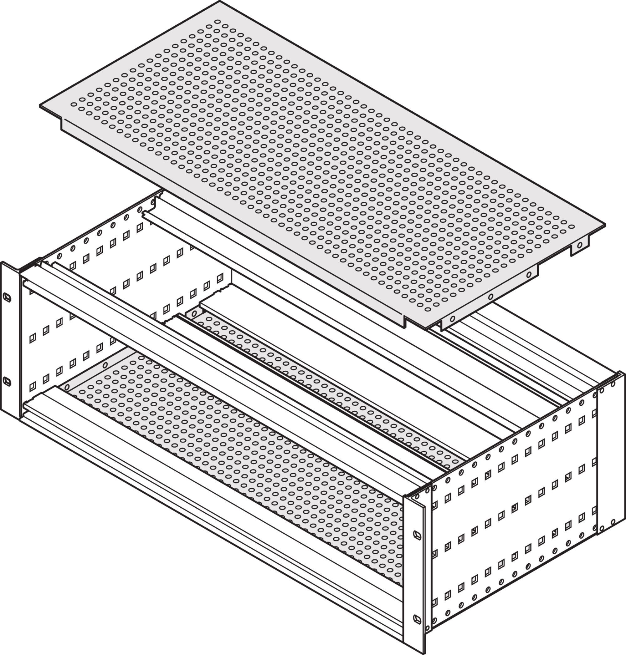 nVent SCHROFF Cover Plate, 3U, 355mm