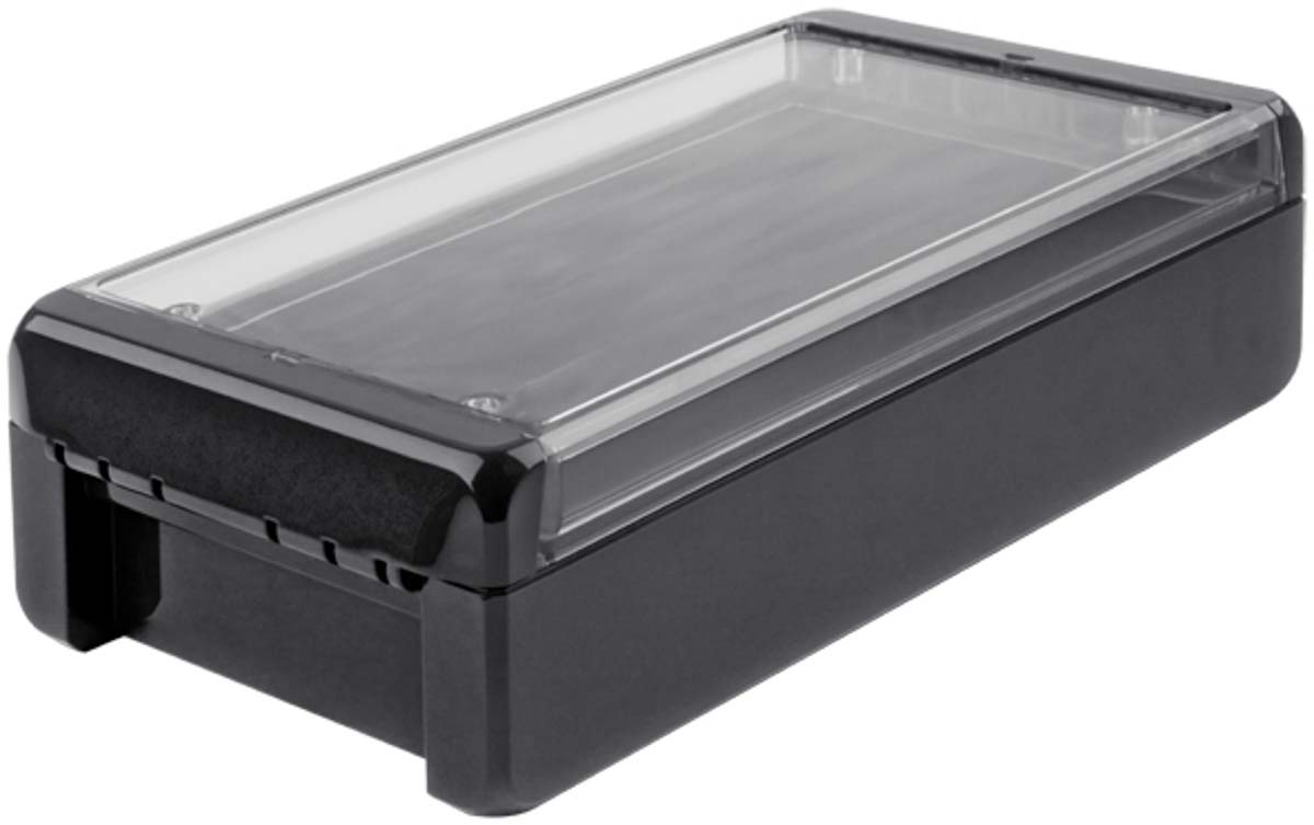 Bopla Bocube Series Graphite Grey Polycarbonate V0 Enclosure, IP66, IP68, IK07, Transparent Lid, 231 x 125 x 60mm