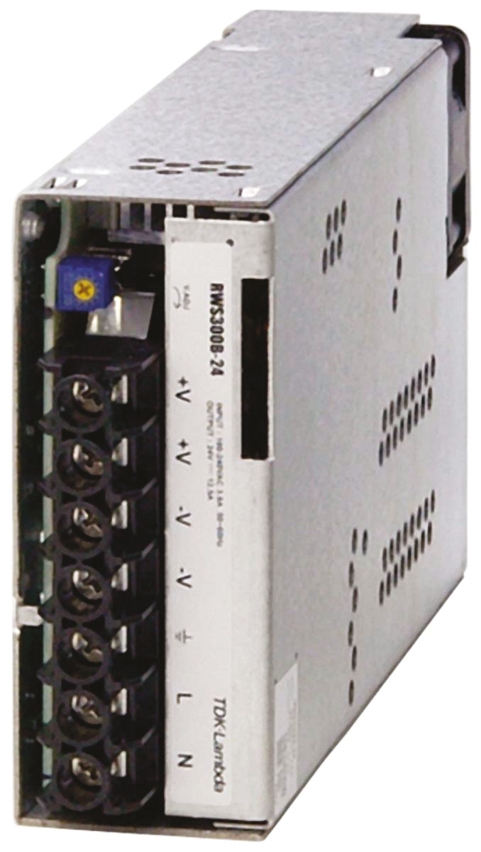 TDK-Lambda Switching Power Supply, RWS300B-48, 48V dc, 6.3A, 302W, 1 Output, 120 → 370 V dc, 85 → 265 V