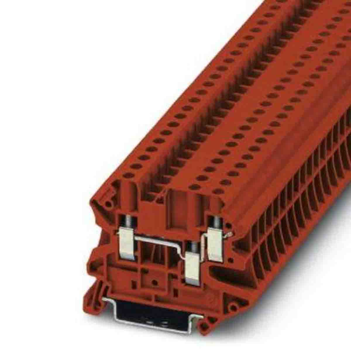 Phoenix Contact 3044365 UT 4 Series Red, 0.14 → 6mm², Screw Termination, ATEX, IECEx