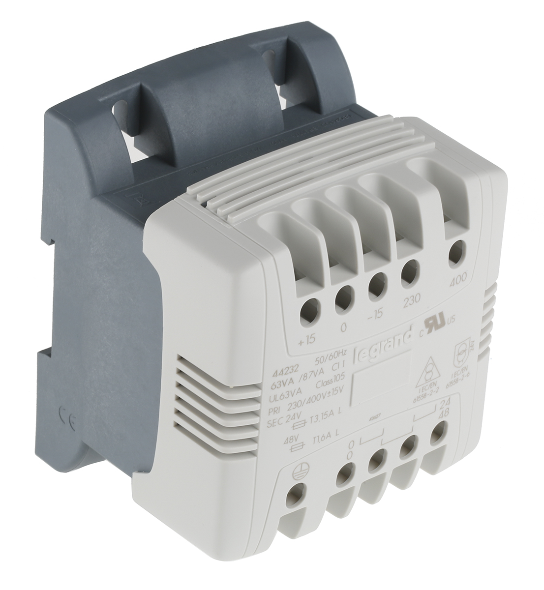 Legrand 63VA DIN Rail Transformer, 230V ac, 400V ac Primary, 24V ac Secondary