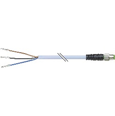 B&R Male 4 way M8 to 4 way M8 Industrial Automation Cable Assembly, 5 m