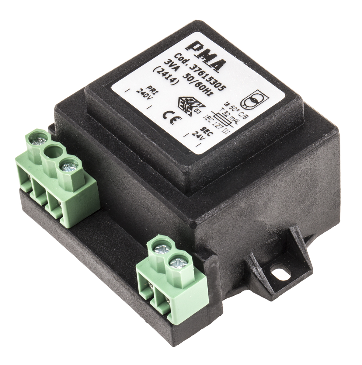 Carel 3VA 1 Output Chassis Mounting Transformer, 24V ac