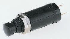 Arcolectric (Bulgin) Ltd 0916 Series Miniature Push Button Switch, Momentary, Panel Mount, 7.1mm Cutout, SPST, 250V ac