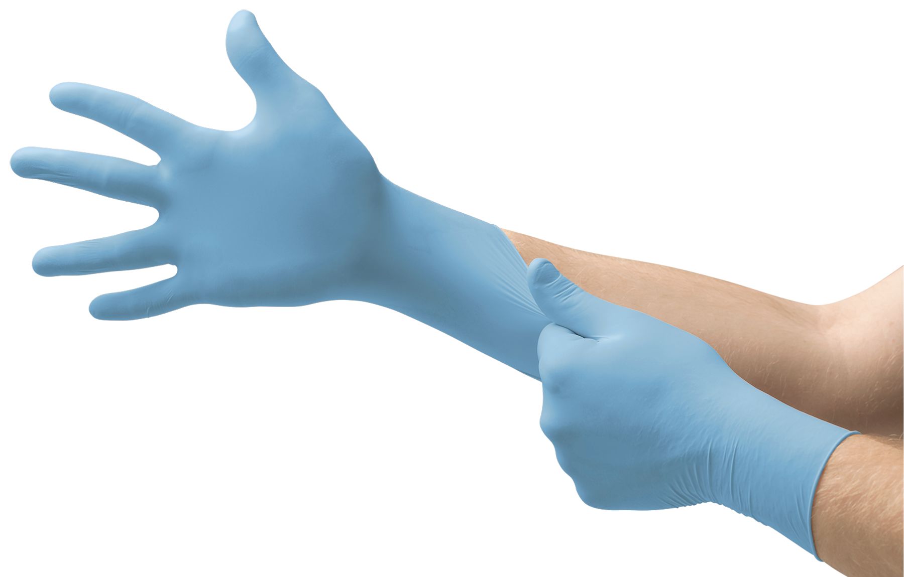 Ansell MicroFlex 92-134 Blue Nitrile Extra Grip Work Gloves, Size 5.5-6 XS