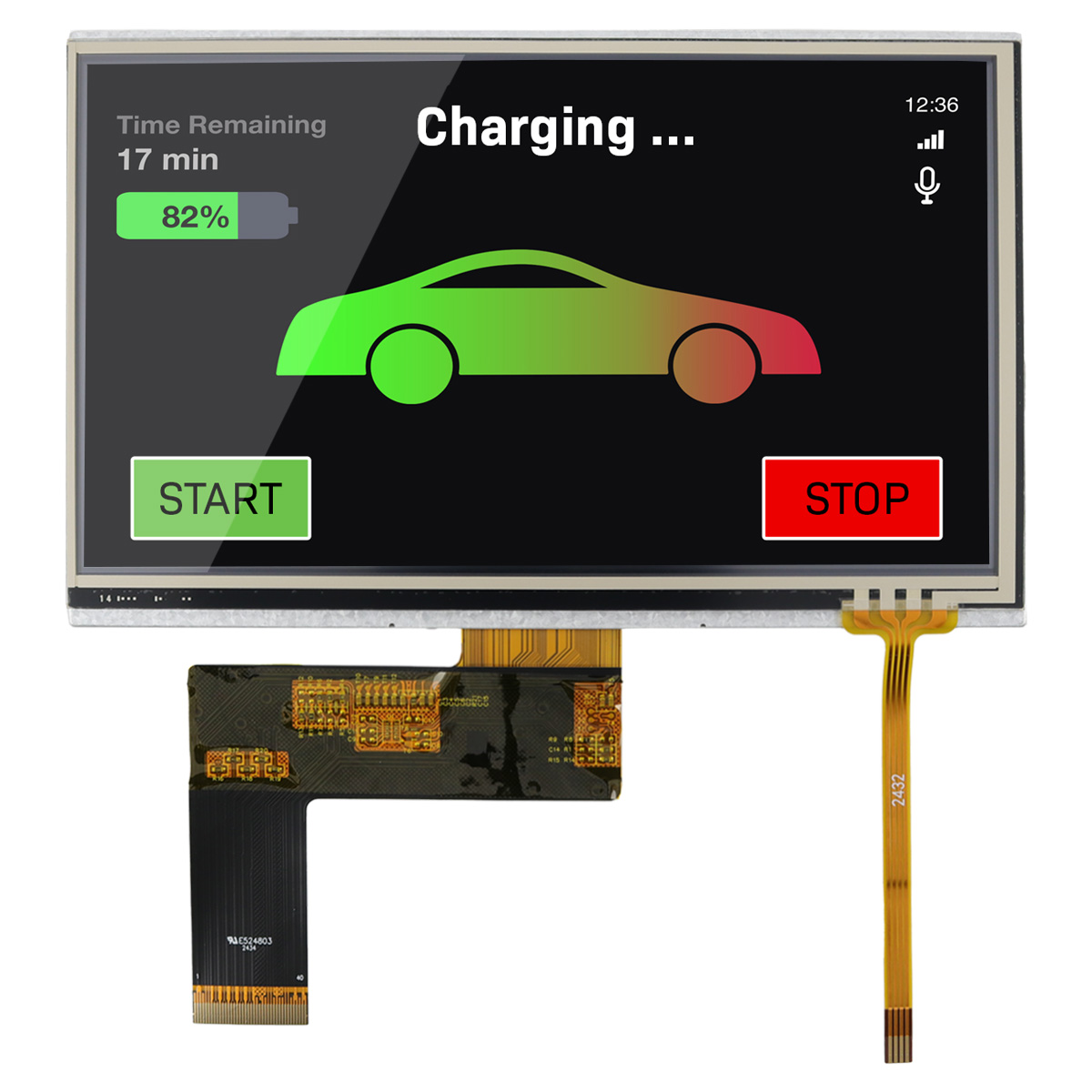 NEWHAVEN DISPLAY INTERNATIONAL NHD-7.0-800480AF-LSXP-T TFT LCD Display Module / Touch Screen, 7in WVGA, 800 x 480pixels