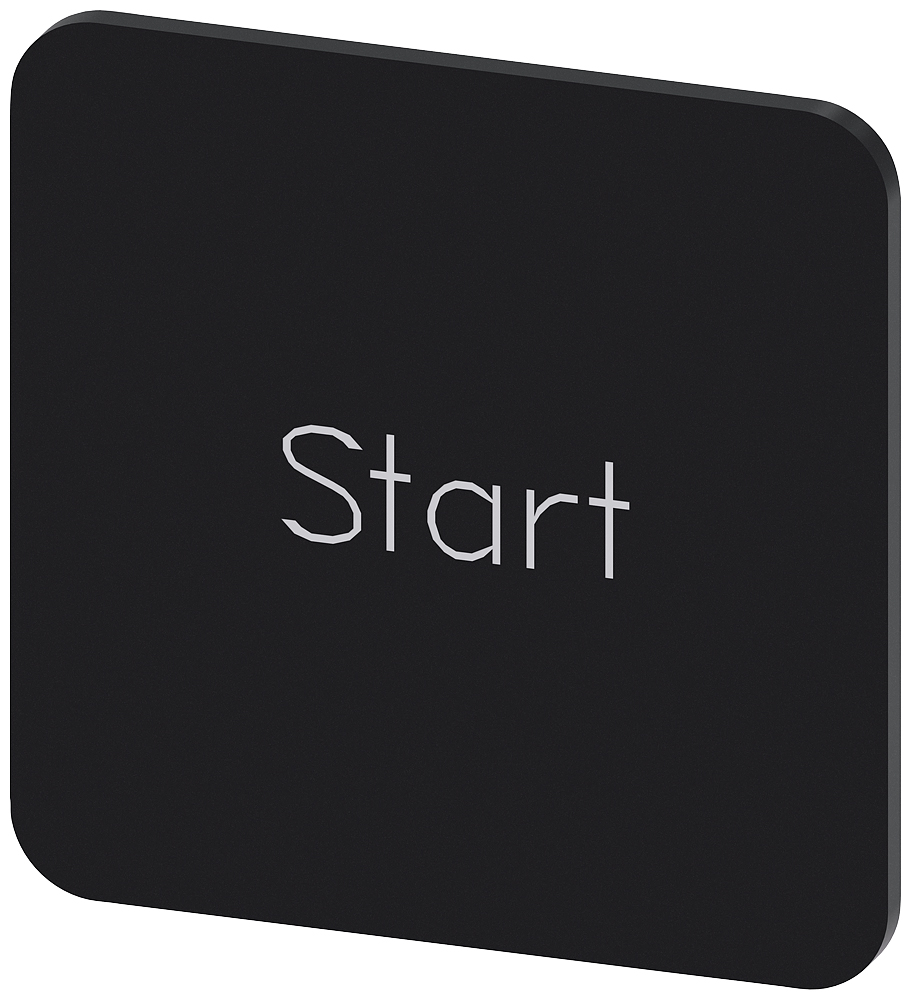 Siemens Labeling plate, Start