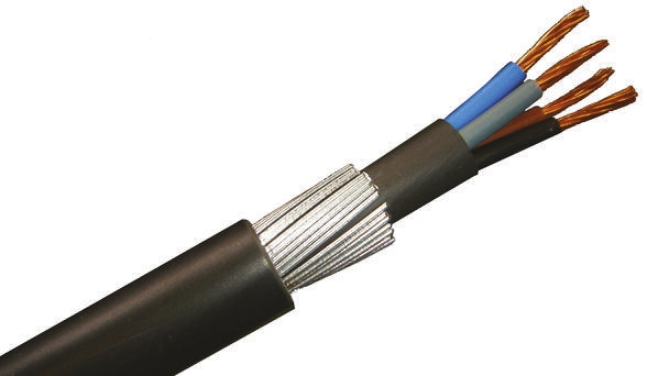 Prysmian 10 mm² 4 Core Power Cable, Black Low Smoke Zero Halogen (LSZH), 50m
