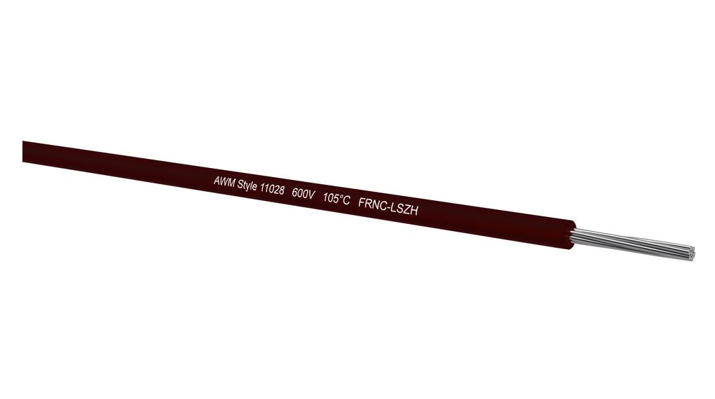 Kabeltronik UL 11028 Series Black 0.34 mm² Hook Up Wire, 22 AWG, 22/7 mm, 250m, MPPE Insulation, 090220709