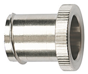 HellermannTyton End Insert, Conduit Fitting, 20mm Nominal Size, M20, Brass, Silver IP65 rating
