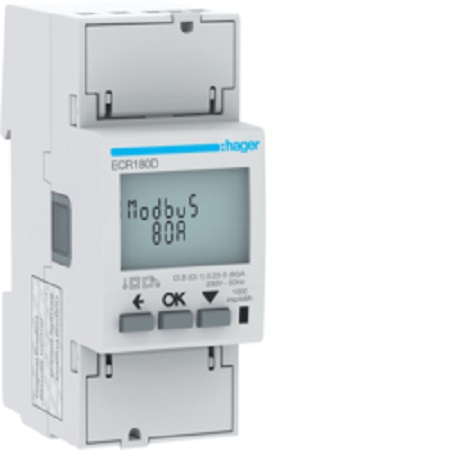 Hager 1 Phase LCD Energy MeterEnergy Meter
