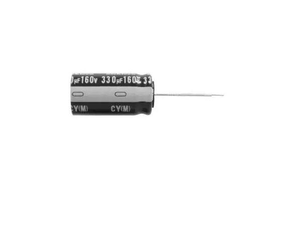 Nichicon 220μF Aluminium Electrolytic Capacitor 25V dc, Radial, Through Hole - UPM1E221MPD6