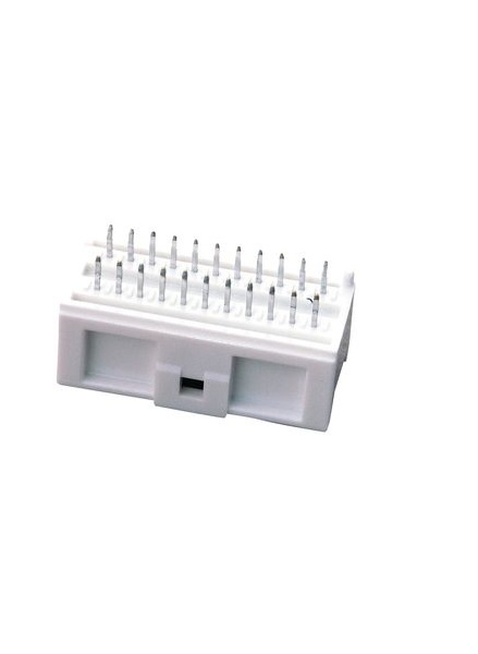 Molex MicroClasp Series Vertical Through Hole PCB Header, 24 Contact(s), 2 mm Pitch, 2 Row, Shrouded