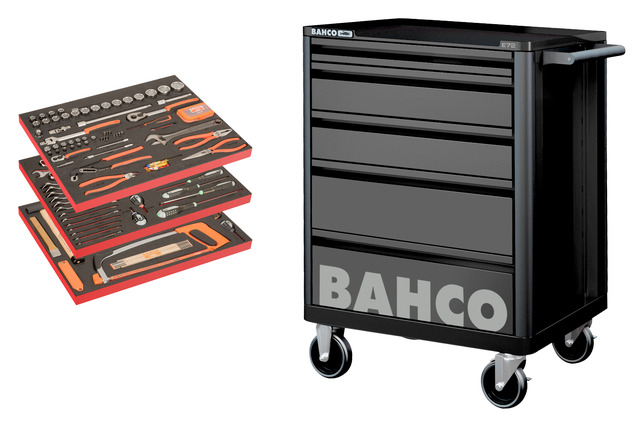 Bahco 5 Shelf Trolley, 952 x 510 x 782mm, 30kg Load
