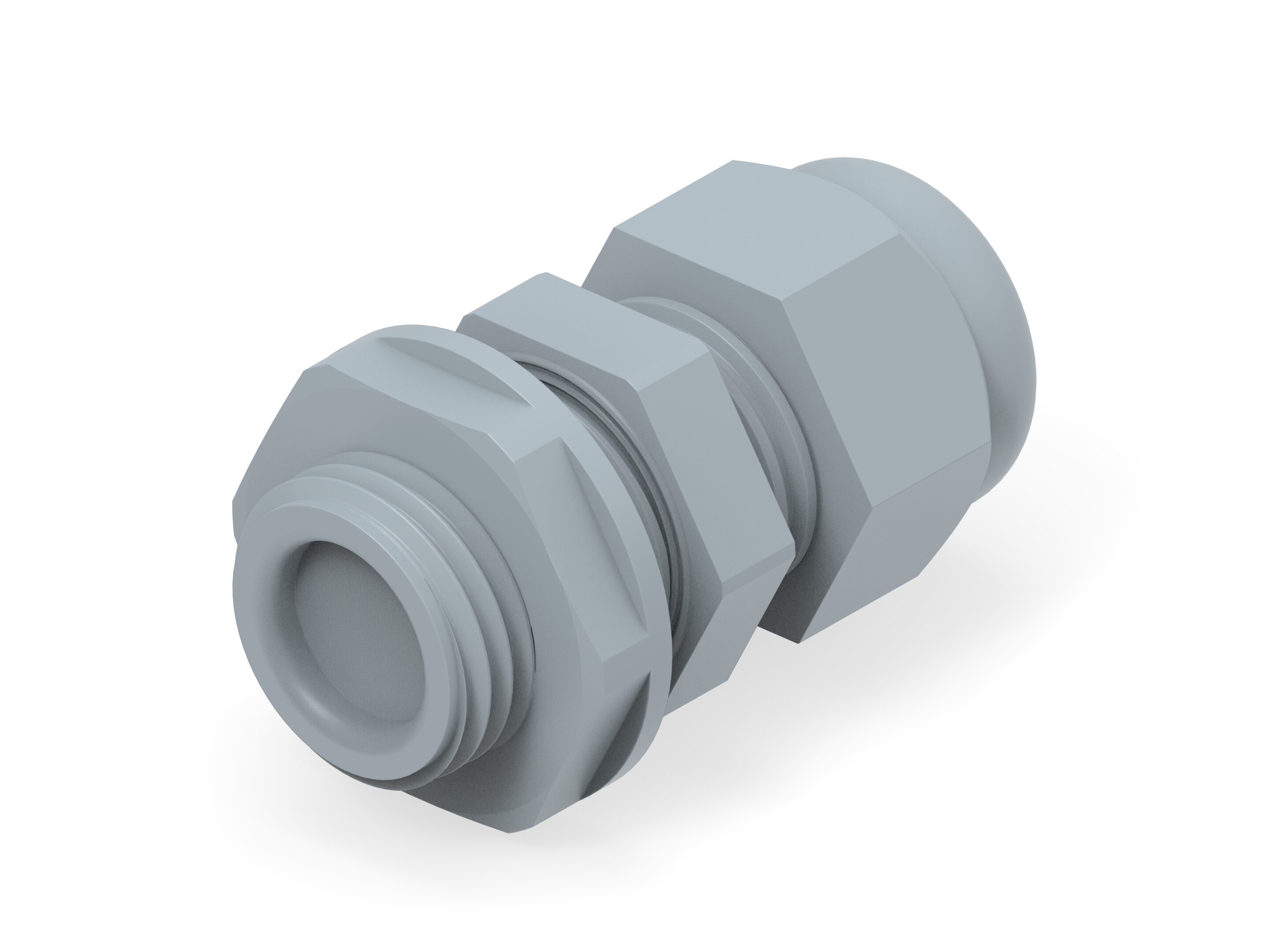 Entrelec 1SNG Series Grey PA 6 Cable Gland, M16 Thread, 4mm min., 8mm max., IP66, IP68