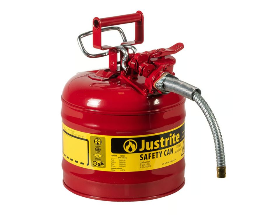 Justrite Steel Safety Can, 2gal