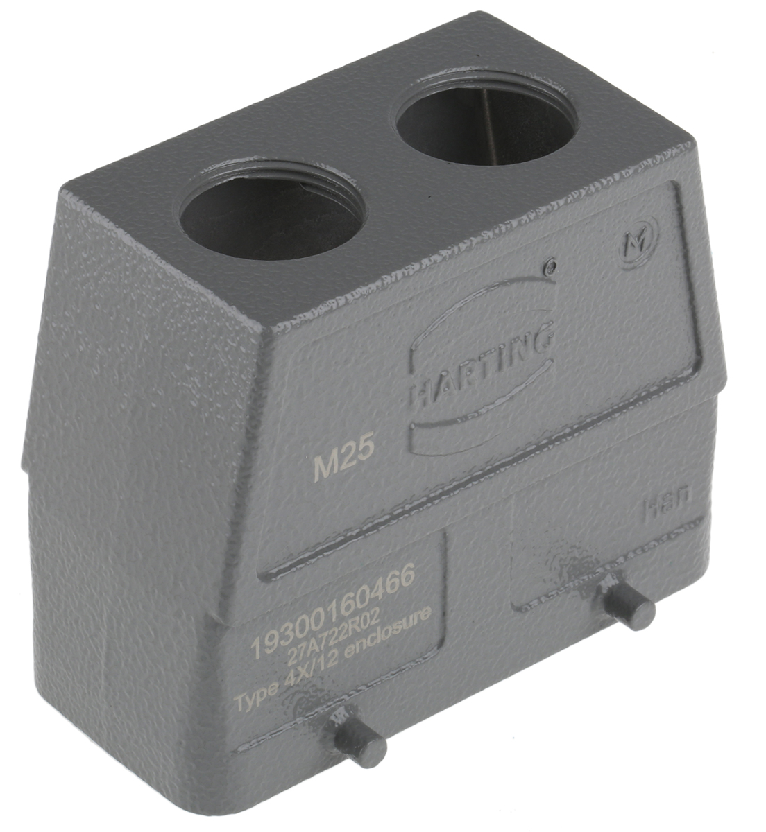HARTING Han B Heavy Duty Power Connector Hood, M25 x 1.5 Thread