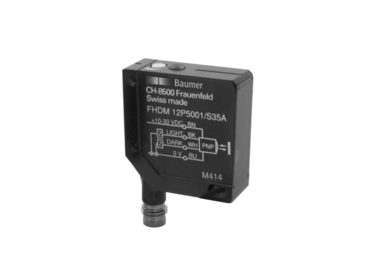 Baumer Background Suppression Photoelectric Sensor, Rectangular Sensor, 15 → 300 mm Detection Range