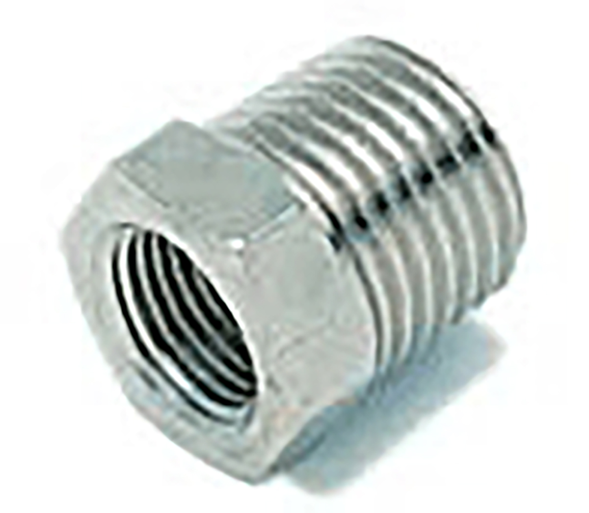 RS PRO Brass Pipe Fitting, Straight Threaded Reducer, Male 3/8in to Female 1/8in
